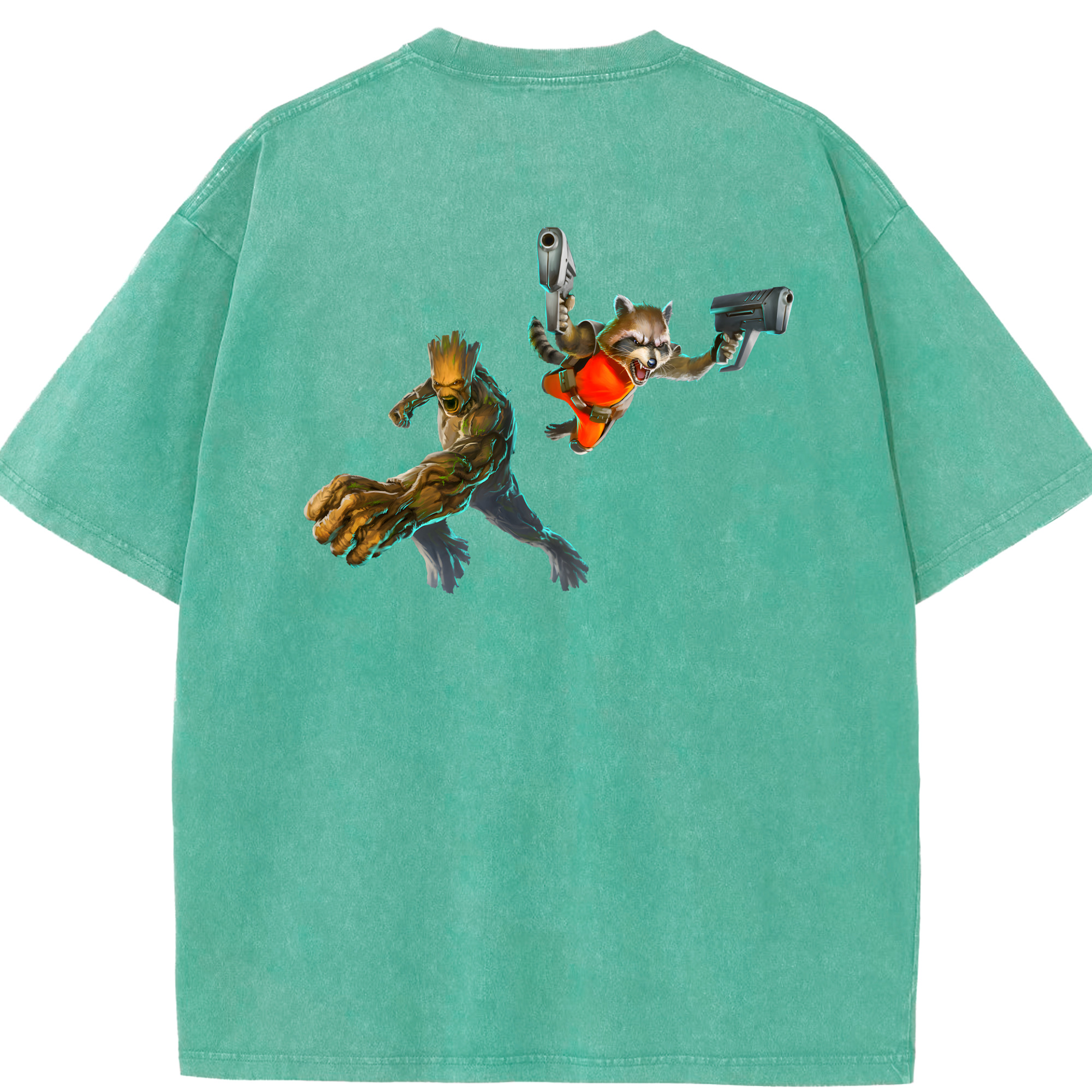 （画像用） アベンジャーズ The Avengers 綿100% ヴィンテージ風 半袖Tシャツ（背面プリント）